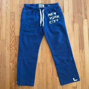 Ruehl No.925 Blue Sweatpants with White Accents